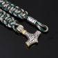 Stainless Steel Titanium Umbrella Rope Hand Braided Bracelet Men's Jewelry