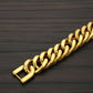 Titanium Steel Double Buckle Bracelet For Men
