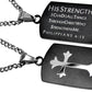 Black Shield Cross Necklace