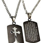 Black Shield Cross Necklace