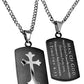 Black Shield Cross Necklace