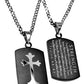 Black Shield Cross Necklace