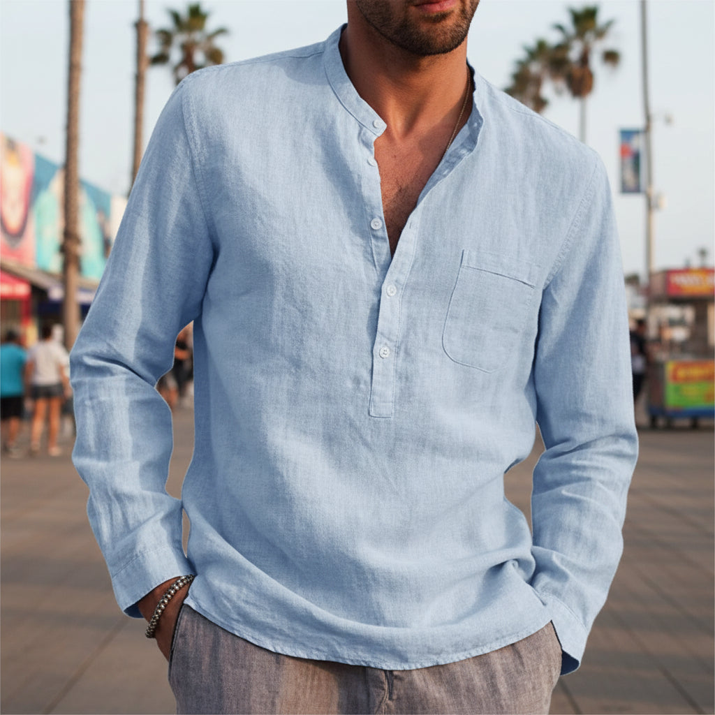 Men's Casual Button Down Shirts Long Sleeve Tops