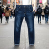 Men's Casual Stretchy Pants - Blue