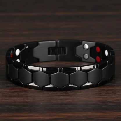 Men's Titanium Magnetic Bracelet 4-in-1 Energy