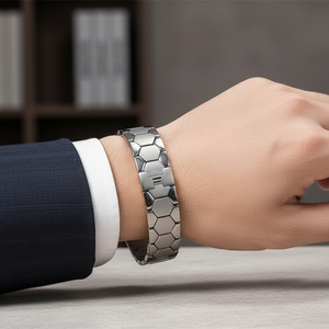 Men's Titanium Magnetic Bracelet 4-in-1 Energy