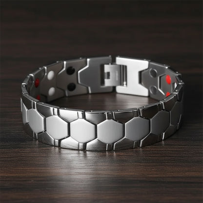 Men's Titanium Magnetic Bracelet 4-in-1 Energy