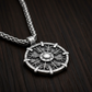 Vikings Helm of Awe Stainless Steel Pendant Necklace
