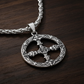 Celtic Shield Knot and Cross Stainless Steel Necklace