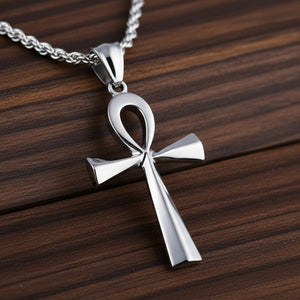 Ancient Egypt Life and Balance Stainless Steel Necklace
