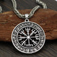 Vikings Vegvisir Stainless Steel Pendant Necklace