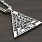 Vikings Valknut with Yggdrasil Tree of Life Stainless Steel Necklace