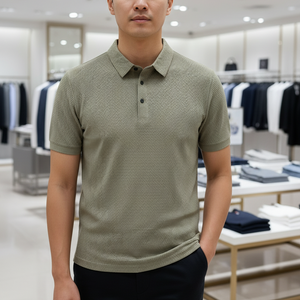 Men's Ice Silk Mesh Polo Shirt