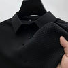 Men's Ice Silk Mesh Polo Shirt - Black